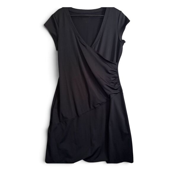 Athleta Dresses & Skirts - Athleta Black Activewear Travel Dress Sleeveless Size Large